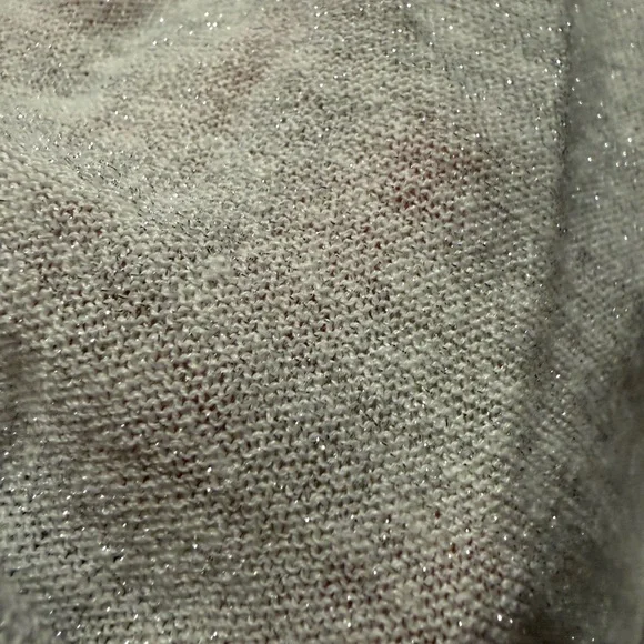 360 Sweater Soft Gray SHIMMERING SILVER Open Cardigan